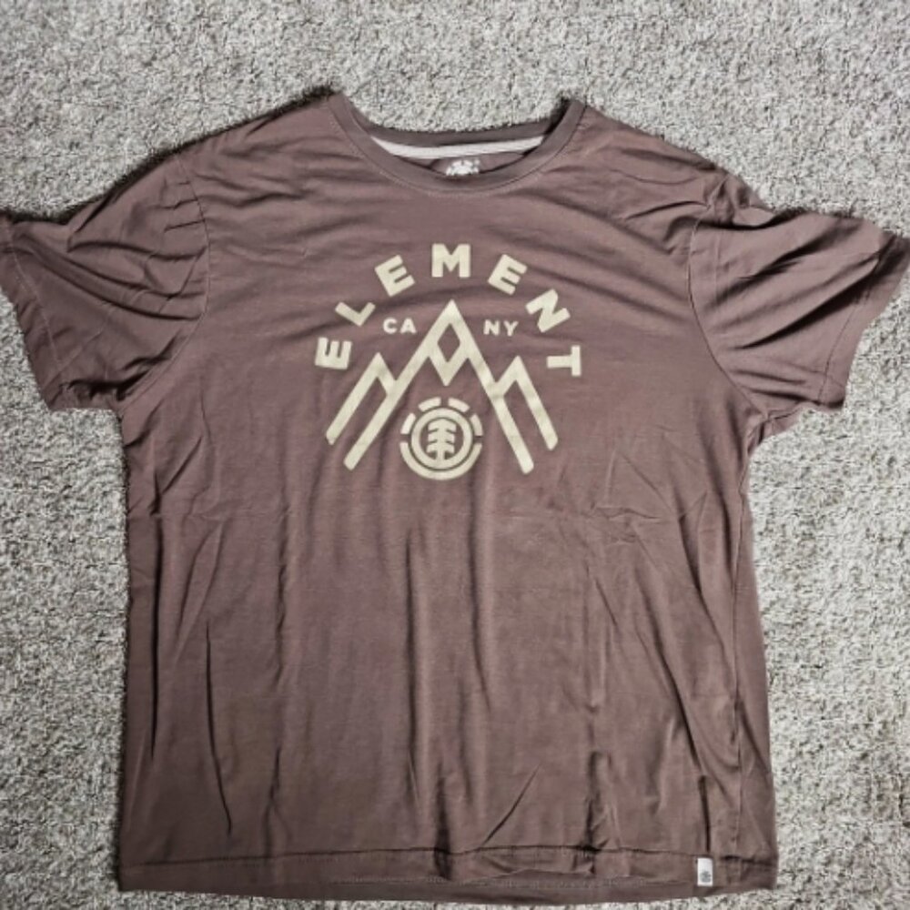 Element Skateboard Company Brown Size XL Relaxed Fit Short Sleeve Skate Tee